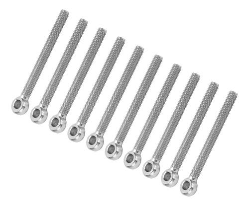 10 Tornillos Y Ganchos De Acero Inoxidable 304 M6x60 Para