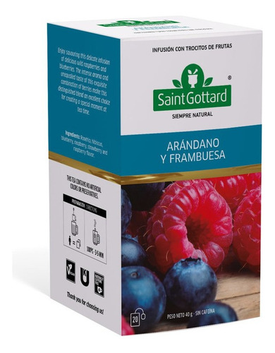 Té Saint Gottard Arándano Y Frambuesa