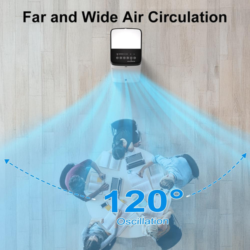 Aire Acondicionado Portátil Enfriador 3 En 1 Oscilante Blanco