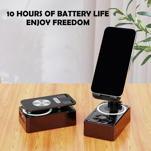 Nuevo Altavoz Bluetooth Con Soporte Ajustable Para Teléfono