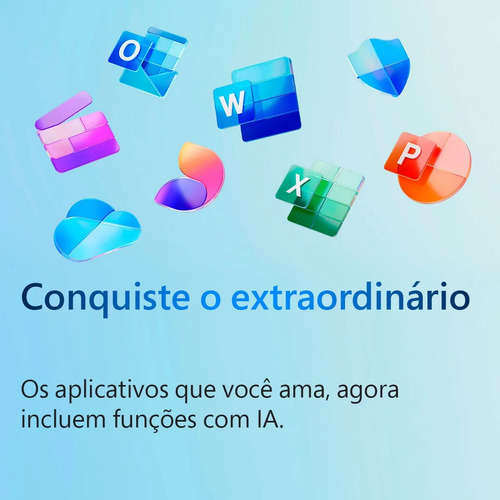 Microsoft 365 Personal Mídia Física Licença 12 Meses
