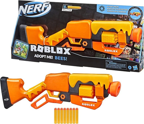 Lanzador Nerf Roblox Adopt Me! Bees! Naranja