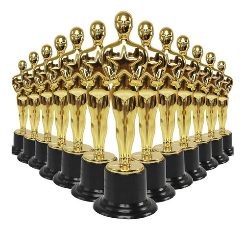 Estatueta De Troféu De Plástico Do Gold Star Award Para Jogo