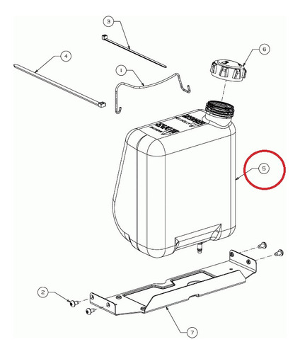 Tanque Combustible Solo Para Tractor Troy Bilt Mtd Original