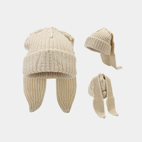 Gorro Con Orejas Largas Para Niña, Gorro De Punto Con Orejas