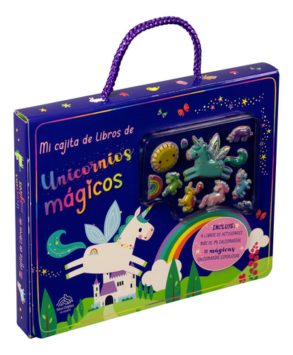Mi Cajita De Libros De Unicornios Magicos (4 Libros + Calcomanías), De Silver Dolphin. Editorial Silver Dolphin Infantil, Tapa Blanda, Edición 01 En Español, 2023