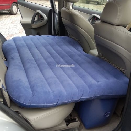 Coche Azul Oscuro Colchón Inflable Cama Respaldo Extendido S