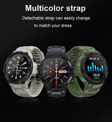 Reloj Inteligente K22 Hombres Dial Bluetooth Llamada Reloj P