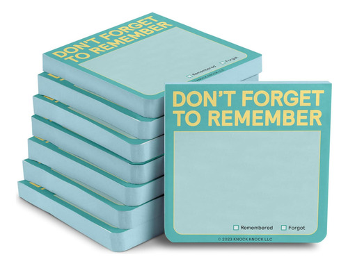 Knock Knock De 8 Caras No Se Olvide De Recordar Sticky Note