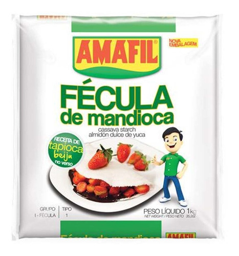 Farinha De Tapioca (fécula De Mandioca) 1kg Amafil