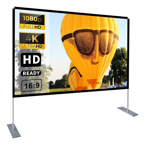 Pantalla De Proyector Soporte 100 Pulgadas 16: 9 Hd 4k ...