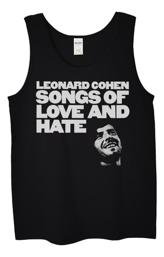 Polera Musculosa Leonard Cohen Songs Of Lov Rock Abominatron