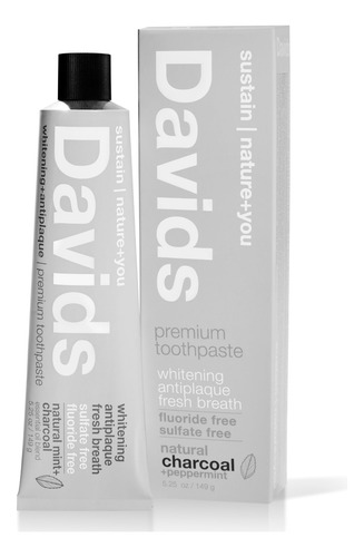 Pasta De Dientes Davids Charcoal Enhanced Teeth Whitening 15