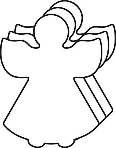 Creative Shapes Etc. Angel Small Single Color Cut-outs