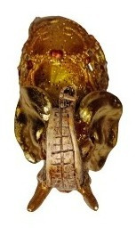 Imagen 5 de 5 de Figura Elefante Dorado Fortuna