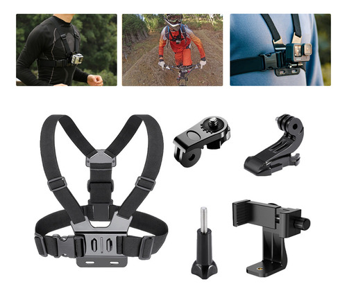 Arnés De Montaje Ajustable Correa De Pecho Para Gopro Cámara