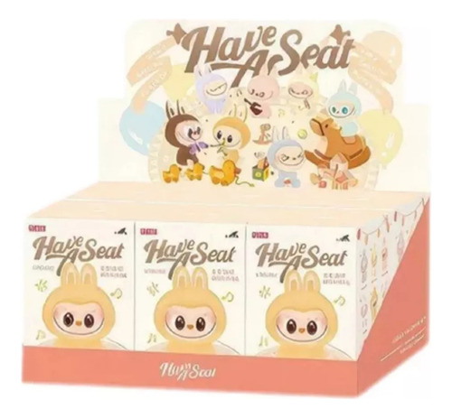 For Labubu Exciting Macaron The Monsters 6 Unidades
