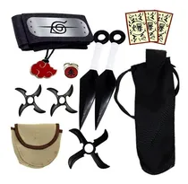 Comprar Kit Ninja Kunai Super Shuriken Anel Itachi Porta Kunai 