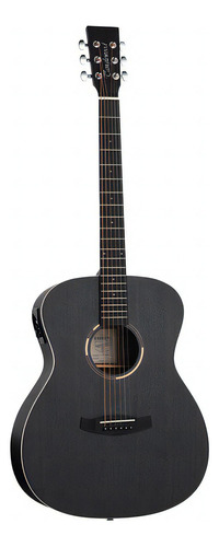 Guitarra Electroacústica Blackbird Tanglewood Twbboe Color Smokestack Black Satin