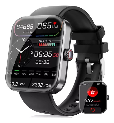 Medidor De Glucosa En Sangre Smart Watch Para Hombres