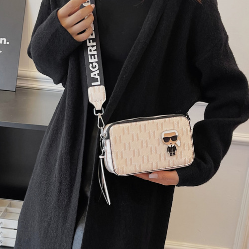Bolso Bandolera De Piel Karl Lagerfeld Dos Paquetes