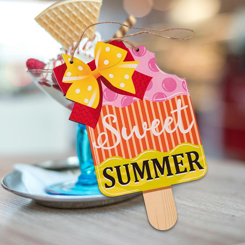 Letrero Colgante Ice Cream Sandbeach Para Dulce Verano