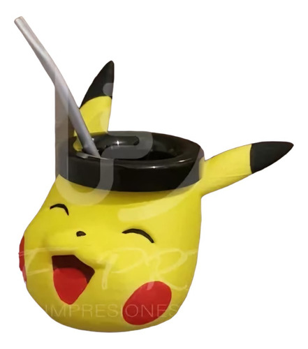 Mate Pikachu Impreso 3d 1ra Calidad!!!