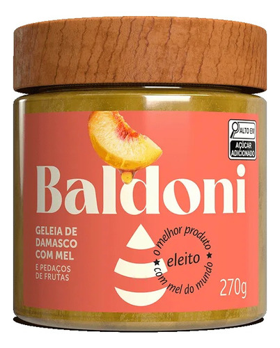 Geleia De Damasco Com Mel Baldoni 270g