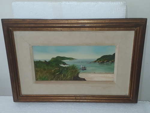 2096- Eduardo Camões - Ose 64x44cm Com Moldura- Marinha (Usado)