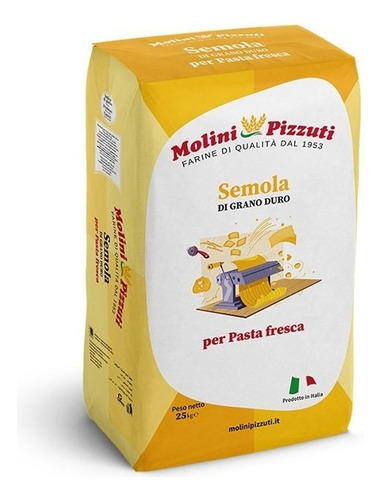 Sémola Semolina De Trigo Duro Para Pasta Fresca Pizzuti 25kg