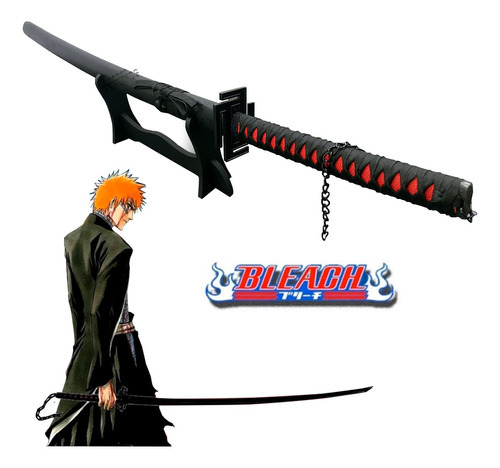 Katana Espada Tensa Zangetsu Ichigo Kurosaki Bleach 103 Cm