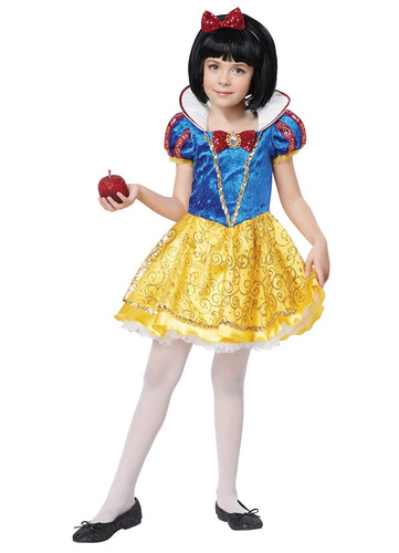 Disfraz Para Niña Blanca Nieves Talla M Halloween