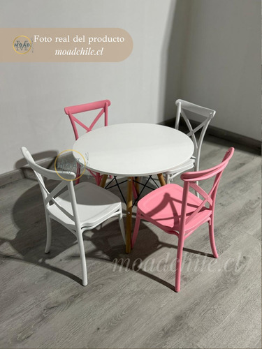 Comedor Infantil 4 Sillas Danubio Kids Mas 1 Mesa Eames