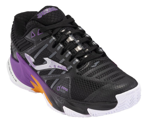 Zapatilla Pádel Mujer Open 24 Negro Joma