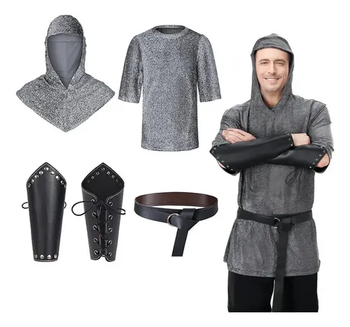 Disfraz para Hombre Cruzado Blanco Caballero Medieval XXIV