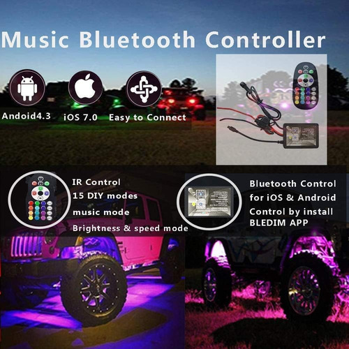 Dc 12 V Rgbw Led Controlador Con Aplicación Ios/android Cont