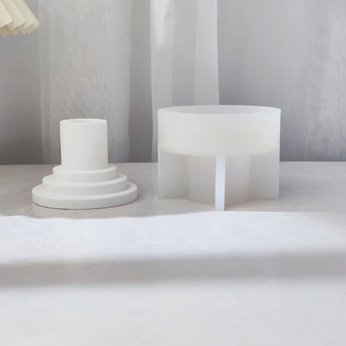 Candelabro (1 #mold) Molde De Silicona Fundido Con Epoxi Par