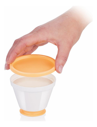 Molde De Panna Cotta De Tesoma, Juego De 4 Tazas Con Tapa