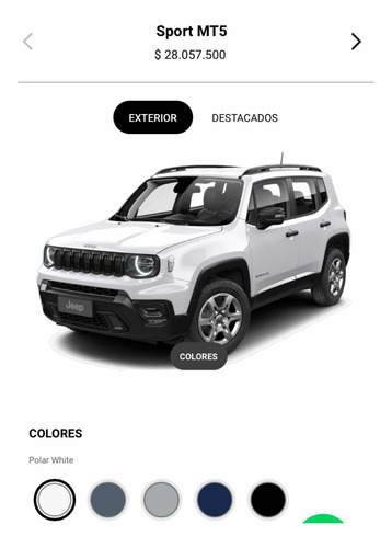 Jeep Renegade Sport 1.8 At Caja Automatica 2025