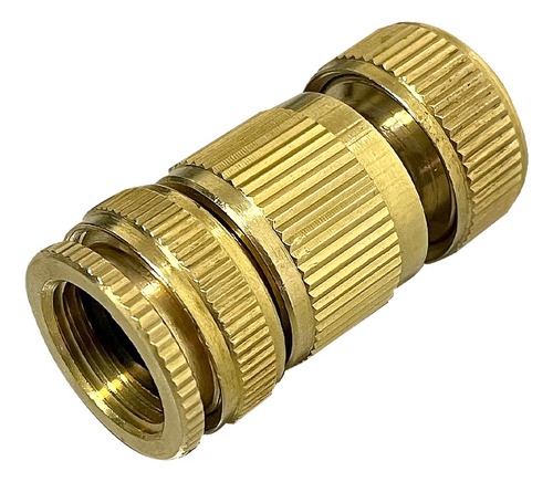 Conector Engate Rápido Em Latão Para Mangueira De Jardim 1/2