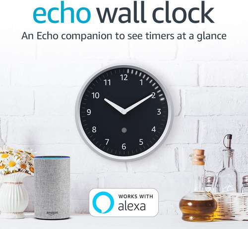 Echo Wall Clock - See Timers At A Glance - Requires Compatib