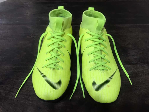 botines nike mercurial verde fluor