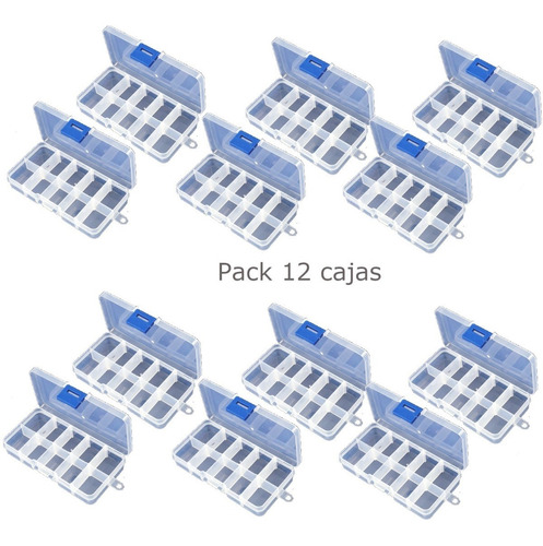 Pack 12 Mini Caja Organizadora Multipropósito 10 Espacios