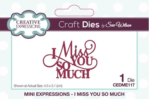 Creative Expressions Craft Die Mini Expression Miss You