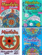 Comprar Pack 4 Libros De Mandalas Para Colorear De 96 Páginas