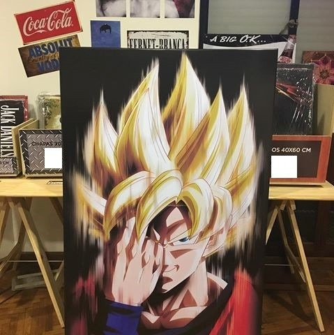 Goku, Cuadros Dragon Ball Z, 80x150cm A 30 X Cuerpo