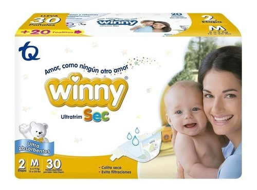 Pañal Winny Ultratrim Sec Etapa 2 30 Unidades Oferta