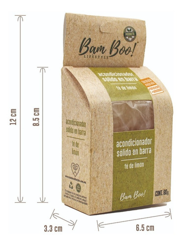 Imagen 5 de 5 de Acondicionador Sólido Té Limón 80 G Bam Boo! Lifestyle