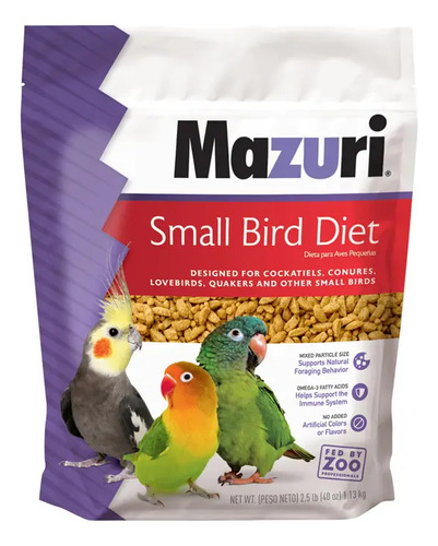 Alimento Aves Mazuri Small Bird Diet 1.13 Kg