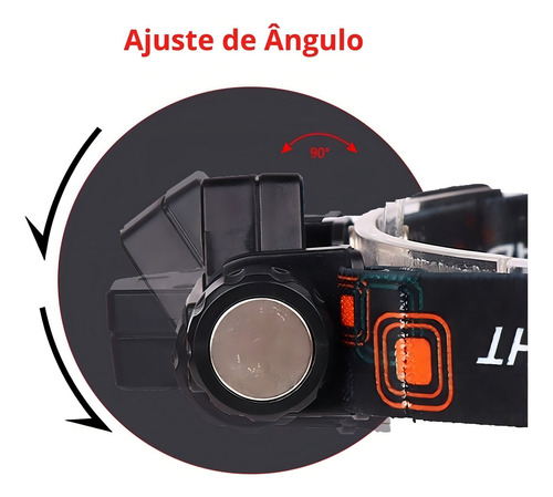 Lanterna Cabeça Pescaria Led Sinalizador High Powerhead Lamp Cor da lanterna Branco Cor da luz Branco
